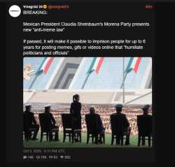 HAPPENING!! NO MEMES ALLOWED IN MEXICO!!