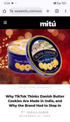 Happening. Mass Boycott of Danish Cookies made in India